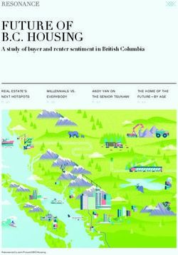 FUTURE OF B.C. HOUSING - A study of buyer and renter sentiment in British Columbia - 6717000.com 604-671-7000