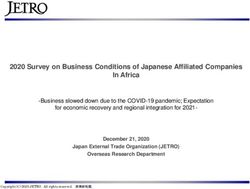 2020 Survey on Business Conditions of Japanese Affiliated Companies In Africa