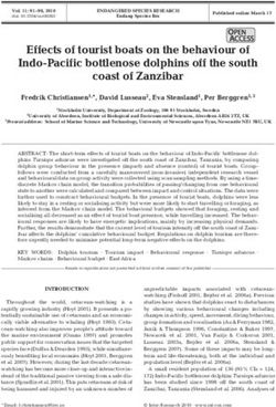 Effects of tourist boats on the behaviour of Indo-Pacific bottlenose dolphins off the south coast of Zanzibar