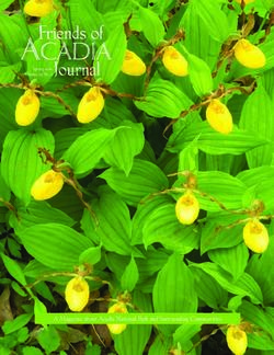 A Magazine about Acadia National Park and Surrounding Communities - Spring 2018 Volume 23 No. 1 - Friends of Acadia