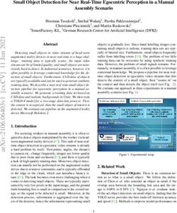 Small Object Detection for Near Real-Time Egocentric Perception in a Manual Assembly Scenario