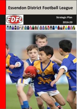 Essendon District Football League - Strategic Plan 2016-20