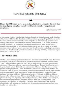 The Critical Role of the VMI Rat Line