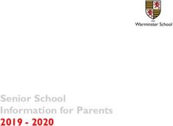 Senior School Information for Parents 2019 2020
