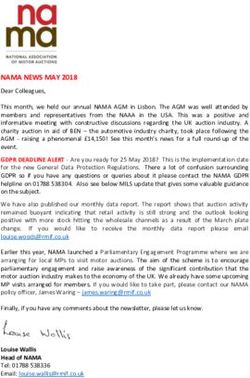 NAMA NEWS MAY 2018 - National Association of Motor Auctions