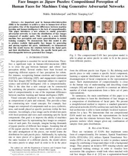 Face Images as Jigsaw Puzzles: Compositional Perception of Human Faces for Machines Using Generative Adversarial Networks