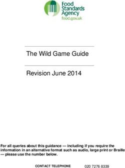 The Wild Game Guide Revision June 2014 - For all queries about this guidance - including if you require the information in an alternative format ...