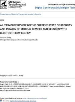 A LITERATURE REVIEW ON THE CURRENT STATE OF SECURITY AND PRIVACY OF MEDICAL DEVICES AND SENSORS WITH BLUETOOTH LOW ENERGY