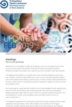 Greetings Kia ora and greetings - Nursing Council of New Zealand