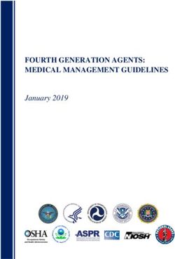FOURTH GENERATION AGENTS: MEDICAL MANAGEMENT GUIDELINES - January 2019