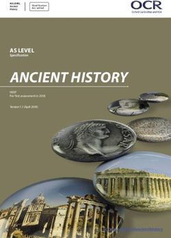 ANCIENT HISTORY AS LEVEL - Specification