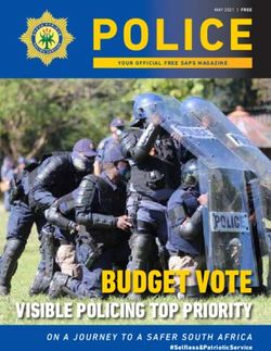 POLICE - BUDGET VOTE VISIBLE POLICING TOP PRIORITY - SAPS