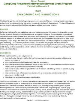 BACKGROUND AND INSTRUCTIONS - Gang/Drug Prevention/Intervention Services Grant Program