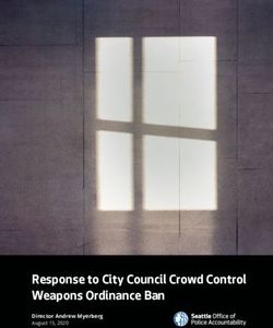 Response to City Council Crowd Control Weapons Ordinance Ban - Director Andrew Myerberg - Seattle.gov