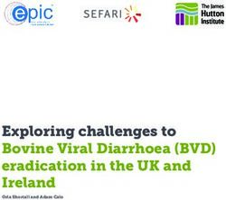 Exploring challenges to Bovine Viral Diarrhoea (BVD) eradication in the UK and Ireland - EPIC Scotland