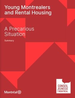 Young Montrealers and Rental Housing A Precarious Situation - Summary - Montréal