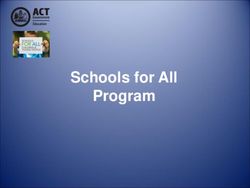 Schools for All Program - ACT Education ...