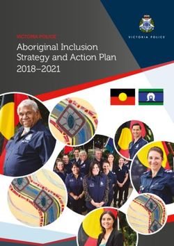 Aboriginal Inclusion Strategy and Action Plan 2018-2021 - VICTORIA POLICE