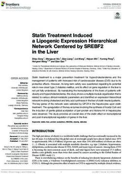 Statin Treatment Induced a Lipogenic Expression Hierarchical Network Centered by SREBF2 in the Liver