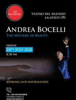 ANDREA BOCELLI The Mystery of Beauty 24th JULY 2020 - friday - Europlan Spa