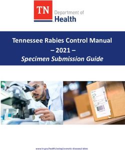 Tennessee Rabies Control Manual - 2021- Specimen Submission Guide - www.tn.govhealth/cedep/zoonotic-diseases/rabies