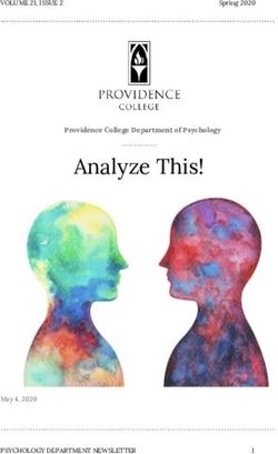 Analyze This! Providence College Department of Psychology - VOLUME 21, ISSUE 2 - Psychology | Providence College