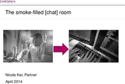 The smoke-filled chat room - Nicole Kar, Partner April 2014