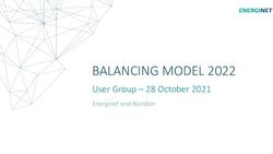 BALANCING MODEL 2022 User Group - 28 October 2021 - Energinet and Nordion