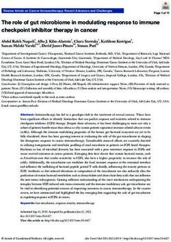 The role of gut microbiome in modulating response to immune checkpoint inhibitor therapy in cancer