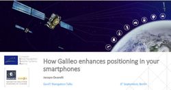 How Galileo enhances positioning in your smartphones - Jacopo Ovarelli 6h September, Berlin