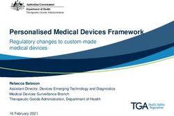 Personalised Medical Devices Framework - Regulatory changes to custom-made medical devices - TGA