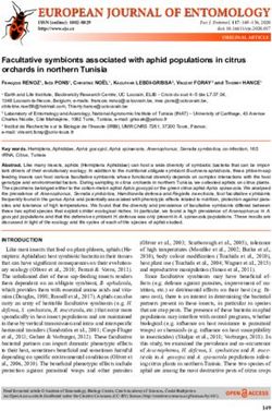 EUROPEAN JOURNAL OF ENTOMOLOGY