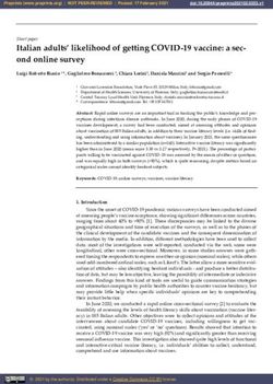 Italian adults' likelihood of getting COVID-19 vaccine: a sec- ond online survey - Preprints.org