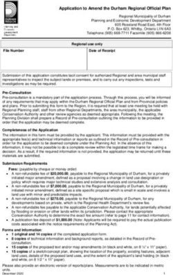 Application to Amend the Durham Regional Official Plan - Township of Uxbridge