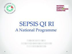 SEPSIS QI RI A National Programme - Dr. Vida Hamilton National Clinical Lead Sepsis - Global Sepsis Alliance