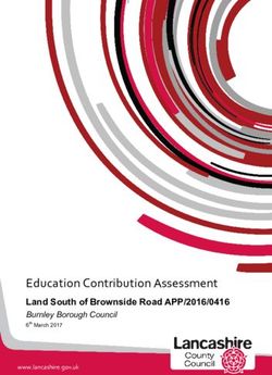 Education Contribution Assessment - Land South of Brownside Road APP/2016/0416 Burnley Borough Council 6th March 2017 - Burnley Borough Council