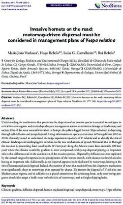 Invasive hornets on the road: motorway-driven dispersal must be considered in management plans of Vespa velutina