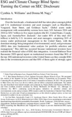 ESG and Climate Change Blind Spots: Turning the Corner on SEC Disclosure - Texas Law Review