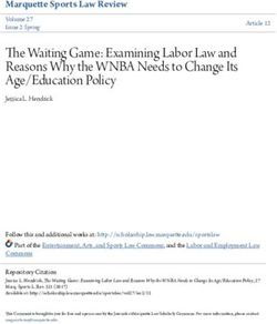 The Waiting Game: Examining Labor Law and Reasons Why the WNBA Needs to Change Its Age/Education Policy - Core