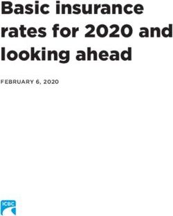 Basic insurance rates for 2020 and looking ahead - FEBRUARY 6, 2020 - ICBC