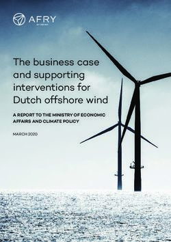 The business case and supporting interventions for Dutch offshore wind - A REPORT TO THE MINISTRY OF ECONOMIC AFFAIRS AND CLIMATE POLICY