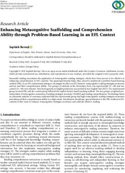 Enhancing Metacognitive Scaffolding and Comprehension Ability through Problem-Based Learning in an EFL Context