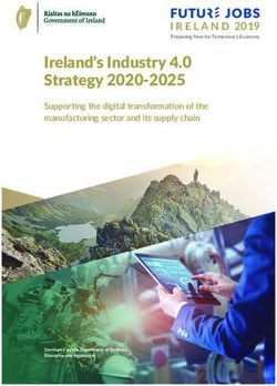 Ireland's Industry 4.0 Strategy 2020-2025 - Supporti ng the digital transformati on of the manufacturing sector and its supply chain - Department ...
