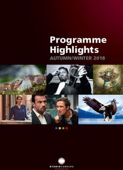 Programme Highlights AUTUMN/WINTER 2018 - Studio Hamburg Enterprises