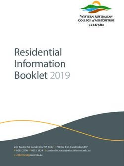 Residential Information Booklet 2019 - WA College of ...