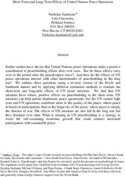 Short-Term and Long-Term Effects of United Nations Peace Operations Nicholas Sambanis* Yale University, Political Science P.O. Box 208301, New ...