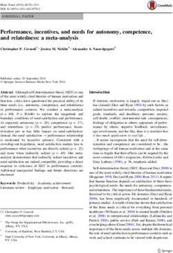 Performance, incentives, and needs for autonomy, competence, and relatedness: a meta-analysis