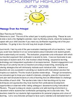 Huckleberry Highlights June 2018 - Lynnfield Public Schools