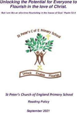 Unlocking the Potential for Everyone to Flourish in the love of Christ - St Peter's Church of England Primary School