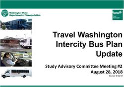 Travel Washington Intercity Bus Plan Update - Study Advisory Committee Meeting #2 August 28, 2018 - KFH Group